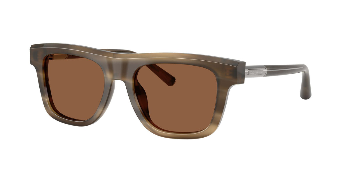 Dolce & Gabbana 0DG4521 3200OK 52 Striped Tobacco/ Bronze