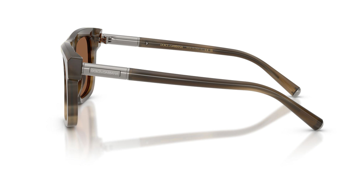 Dolce & Gabbana 0DG4521 3200OK 52 Striped Tobacco/ Bronze