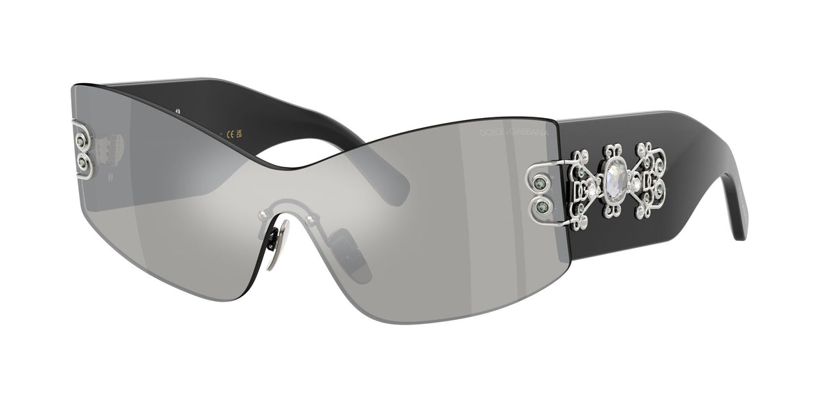 Dolce & Gabbana 0DG4526B 501/6G 42 Black/ Light Grey Mirror Silver