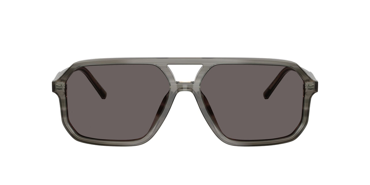 Dolce & Gabbana 0DG454134798759 Grey on striped Grey/ Black Smoke