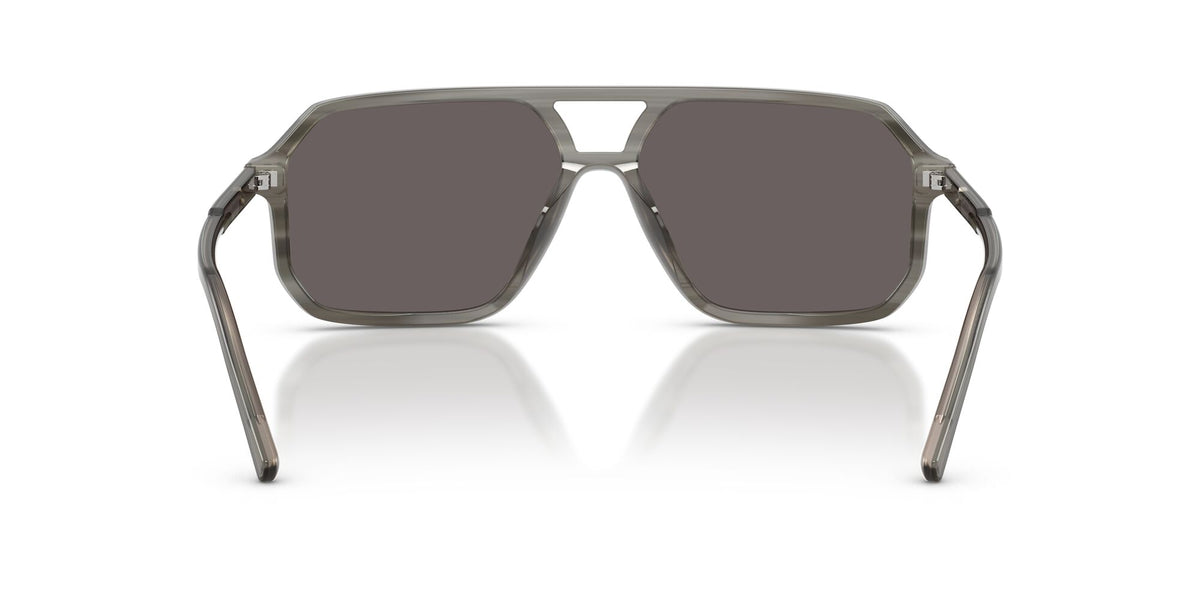 Dolce & Gabbana 0DG454134798759 Grey on striped Grey/ Black Smoke