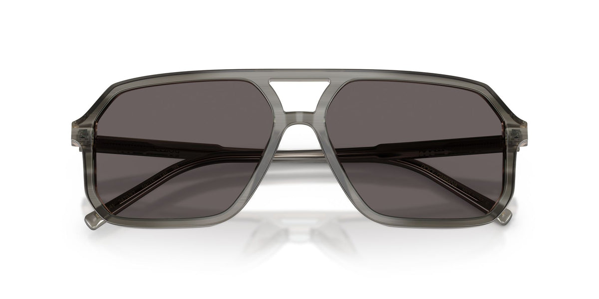 Dolce & Gabbana 0DG454134798759 Grey on striped Grey/ Black Smoke