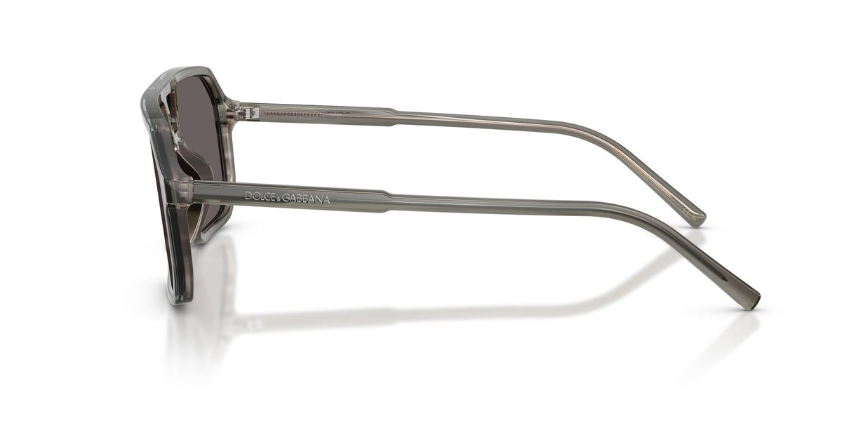 Dolce & Gabbana 0DG454134798759 Grey on striped Grey/ Black Smoke