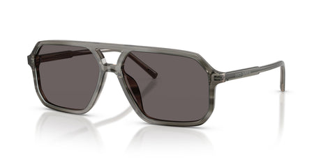 Dolce & Gabbana 0DG454134798759 Grey on striped Grey/ Black Smoke