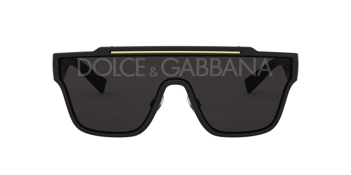 Dolce & Gabbana 0DG6125 501/M 35 Black/ Dark Grey Tampo D&G Silver - Blue Star Eyewear