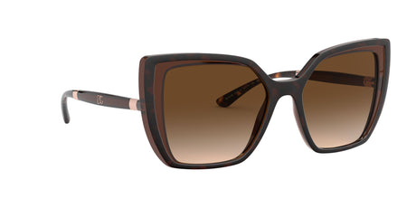 Dolce & Gabbana 0DG6138 318513 55 Havana On Transparent Brown/ Brown Gradient Dark Brown 55 / Plastic