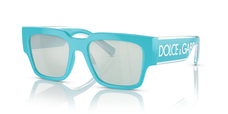 Dolce & Gabbana 0DG6184 334665 52 Azure/ Light Blue Mirror Silver 52 / Polycarbonate / Injected / Molded