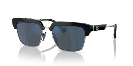 Dolce & Gabbana 0DG6185 501/55 55 Black/ Light Green Mirror Blue 55 / Polycarbonate / Injected / Metal