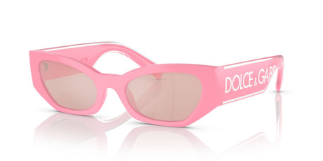 Dolce & Gabbana 0DG6186 3262/5 52 Pink/ Light Pink Mirror Silver 52 / Polycarbonate / Injected / Molded
