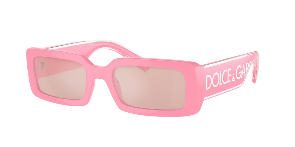 Dolce & Gabbana 0DG6187 3262/5 53 Pink/ Light Pink Mirror Silver 53 / Polycarbonate / Injected / Injected