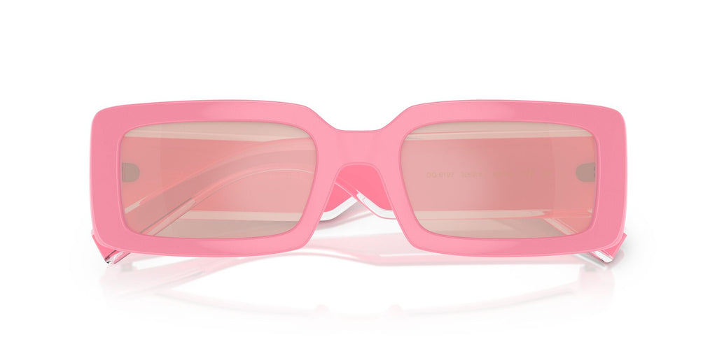 Dolce & Gabbana 0DG6187 3262/5 53 Pink/ Light Pink Mirror Silver 53 / Polycarbonate / Injected / Injected