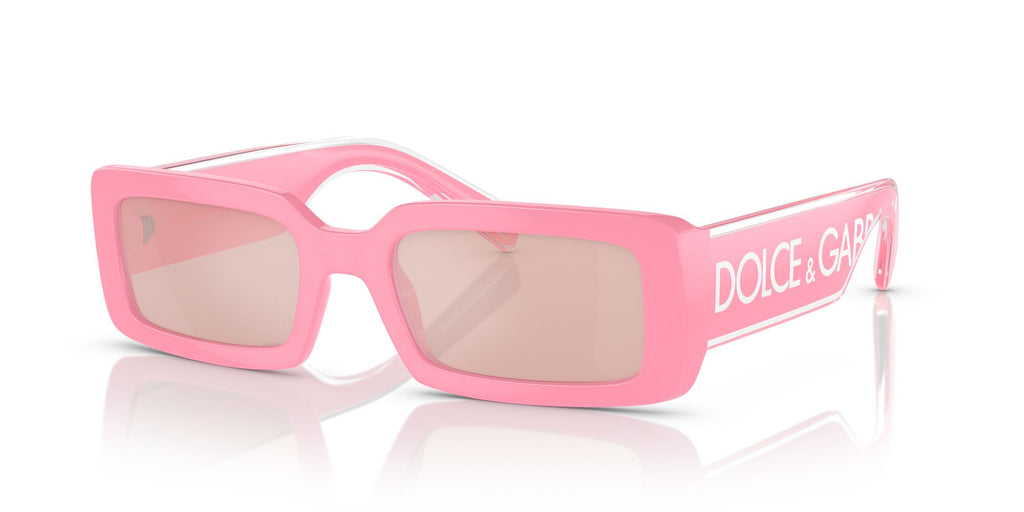 Dolce & Gabbana 0DG6187 3262/5 53 Pink/ Light Pink Mirror Silver 53 / Polycarbonate / Injected / Injected