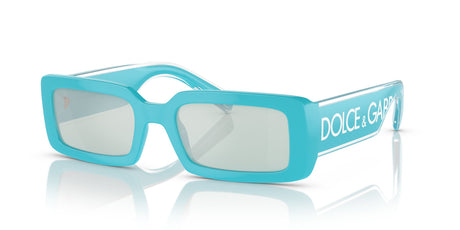 Dolce & Gabbana 0DG6187 334665 53 Azure/ Light Blue Mirror Silver 53 / Polycarbonate / Injected / Injected