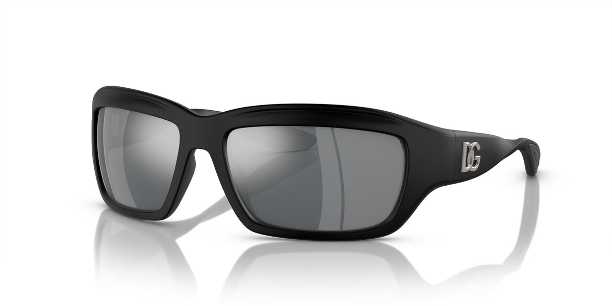 Dolce & Gabbana 0DG6191 25256G 59 Matte Black/ Light Grey Mirror Black 59 / Polycarbonate / Injected / Injected