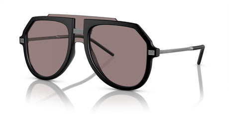 Dolce & Gabbana 0DG6195 25257N 45 Matte Black/ Purple Brown 45 / Polyamide / Injected / Metal