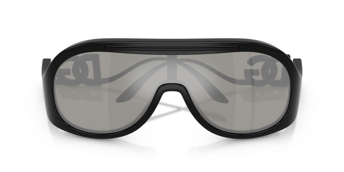 Dolce & Gabbana 0DG6202 501/6G 28 Black/ Light Grey Mirror Silver
