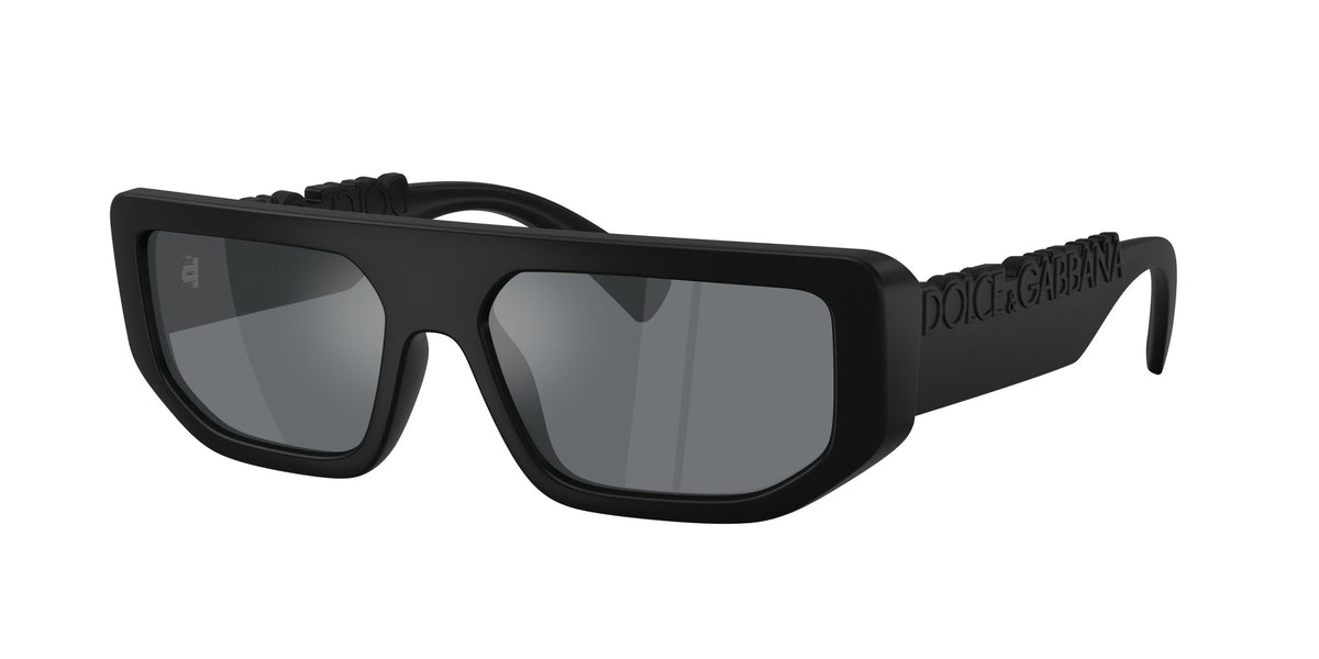 Dolce & Gabbana 0DG6203 25256G 56 Matte Black/ Light Grey Mirror Black