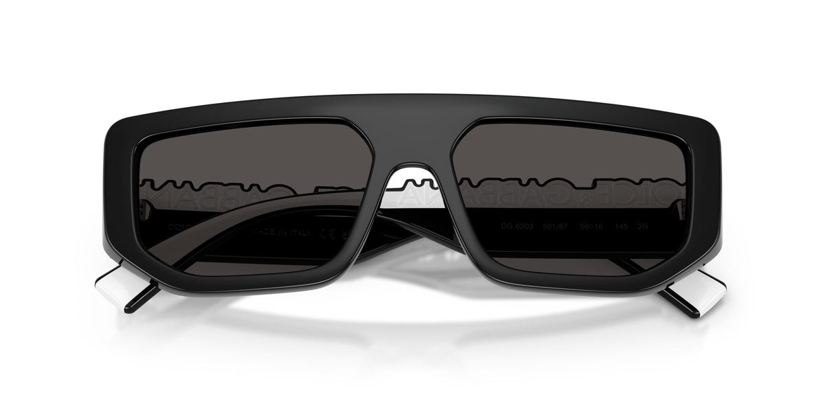 Dolce & Gabbana 0DG6203 501/87 56 Black/ Dark Grey