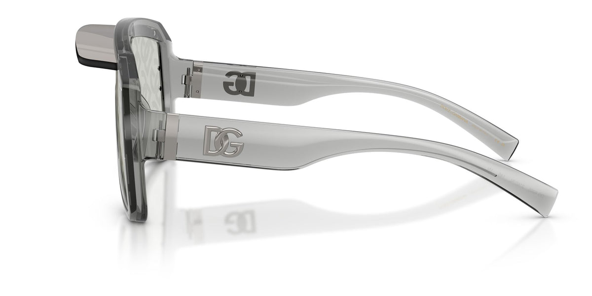 Dolce & Gabbana 0DG62053160AL37 Transparent Grey/ Light Grey