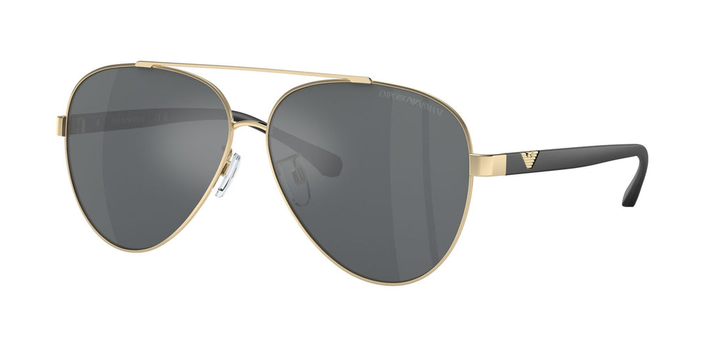Emporio Armani  0EA2046D 30136G 62 Shiny Pale Gold/ Mirror Black 62 / Plastic / Plastic