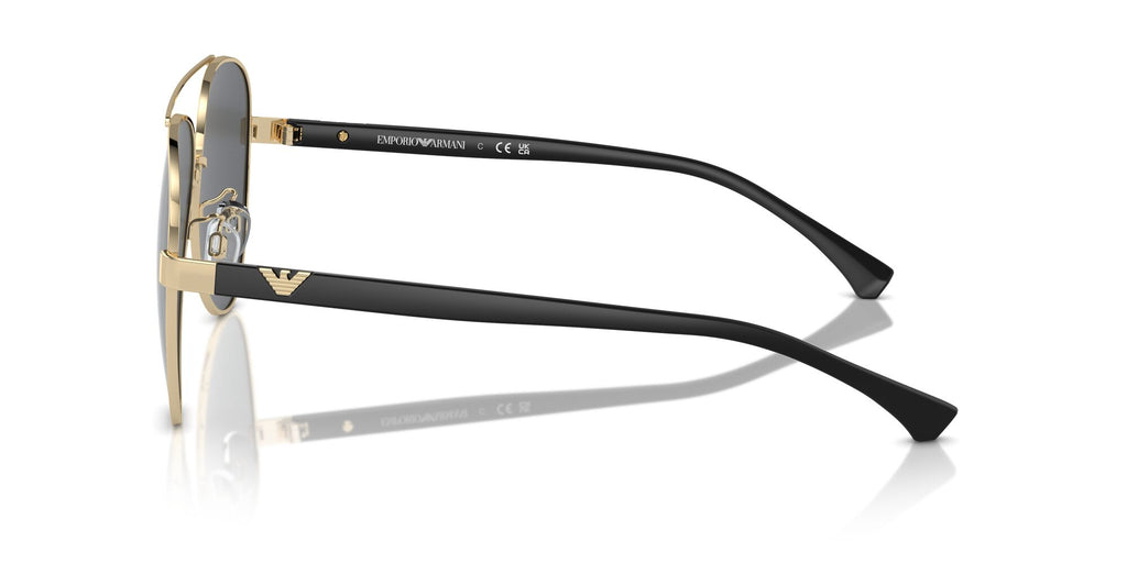 Emporio Armani  0EA2046D 30136G 62 Shiny Pale Gold/ Mirror Black 62 / Plastic / Plastic