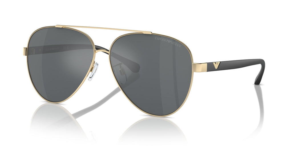 Emporio Armani  0EA2046D 30136G 62 Shiny Pale Gold/ Mirror Black 62 / Plastic / Plastic