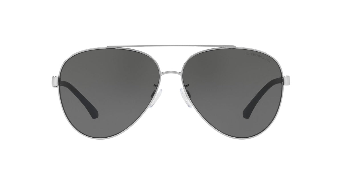 Emporio Armani EA 2046D Shiny Silver / Grey 62 / Polycarbonate / Metal / Molded