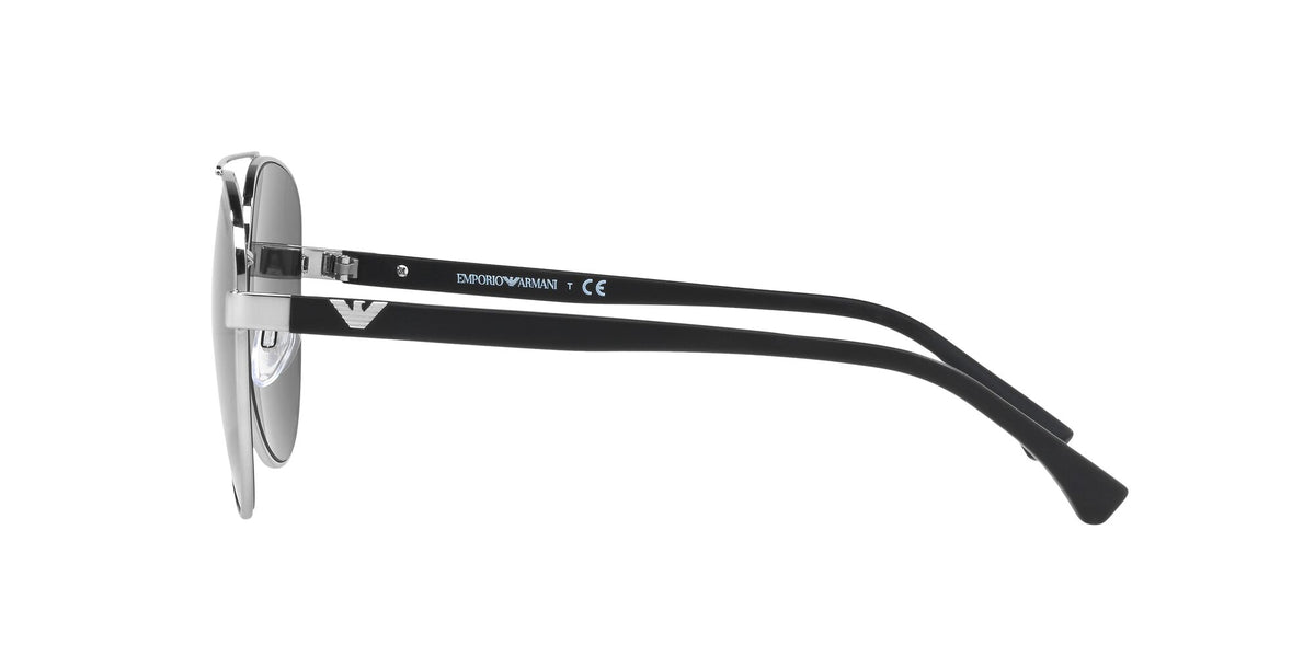 Emporio Armani EA 2046D Shiny Silver / Grey 62 / Polycarbonate / Metal / Molded
