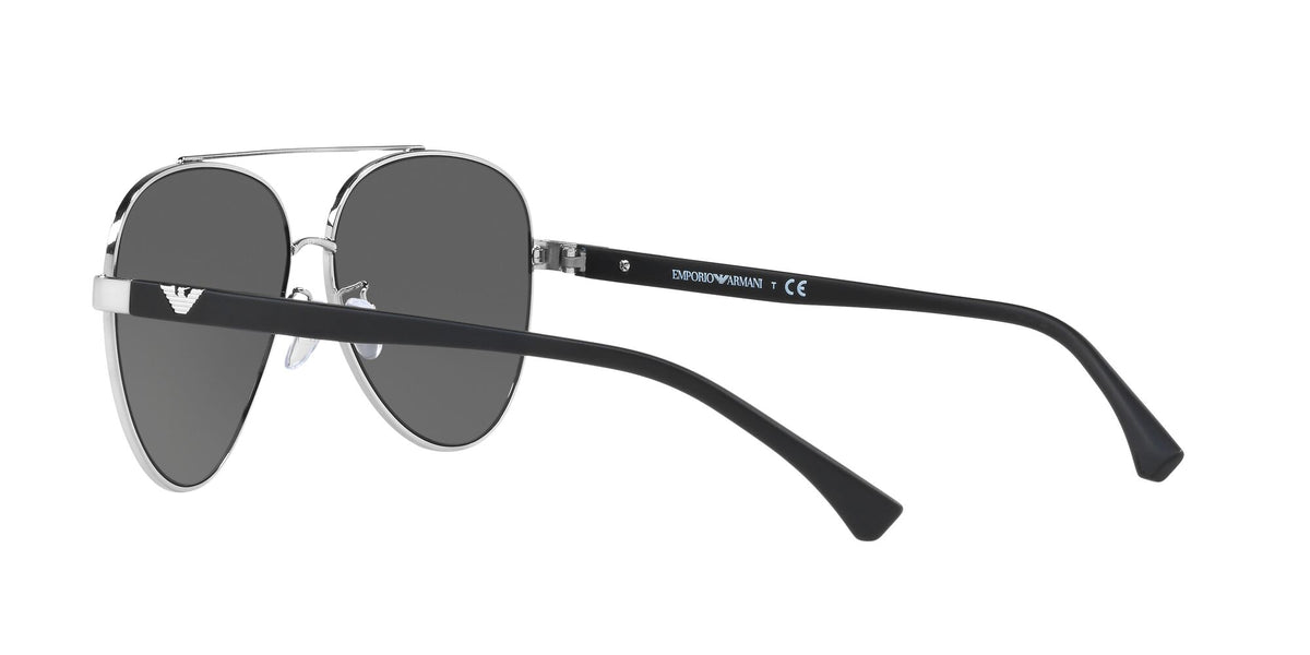 Emporio Armani EA 2046D Shiny Silver / Grey 62 / Polycarbonate / Metal / Molded