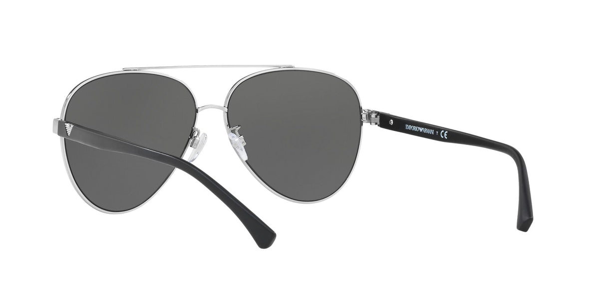 Emporio Armani EA 2046D Shiny Silver / Grey 62 / Polycarbonate / Metal / Molded