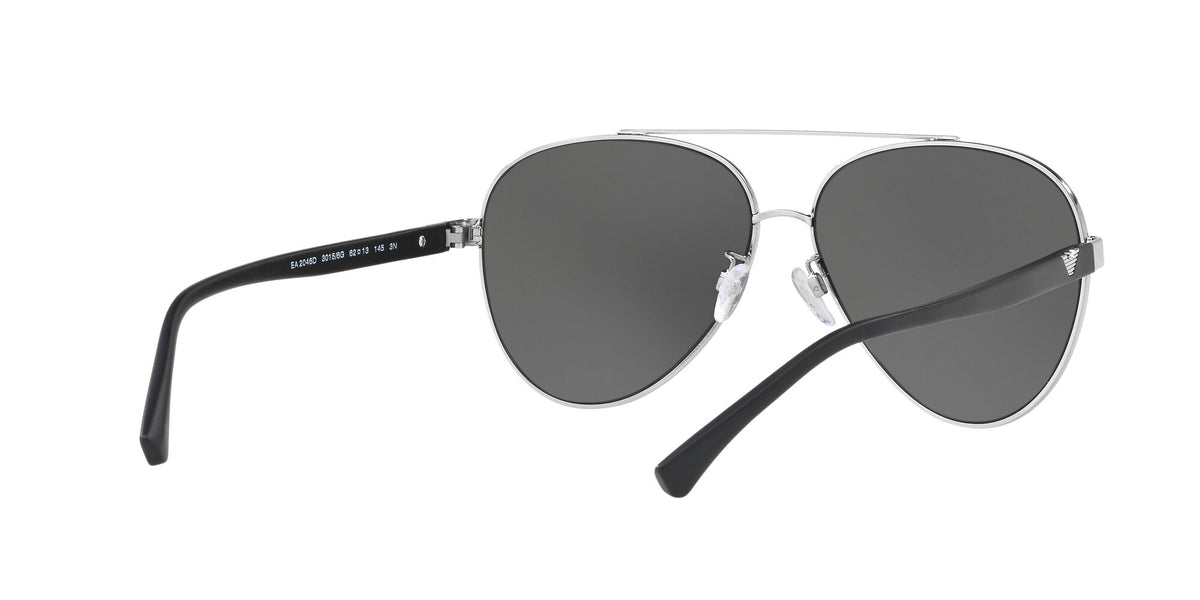 Emporio Armani EA 2046D Shiny Silver / Grey 62 / Polycarbonate / Metal / Molded