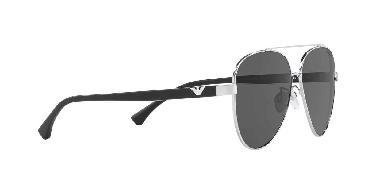 Emporio Armani EA 2046D Shiny Silver / Grey 62 / Polycarbonate / Metal / Molded