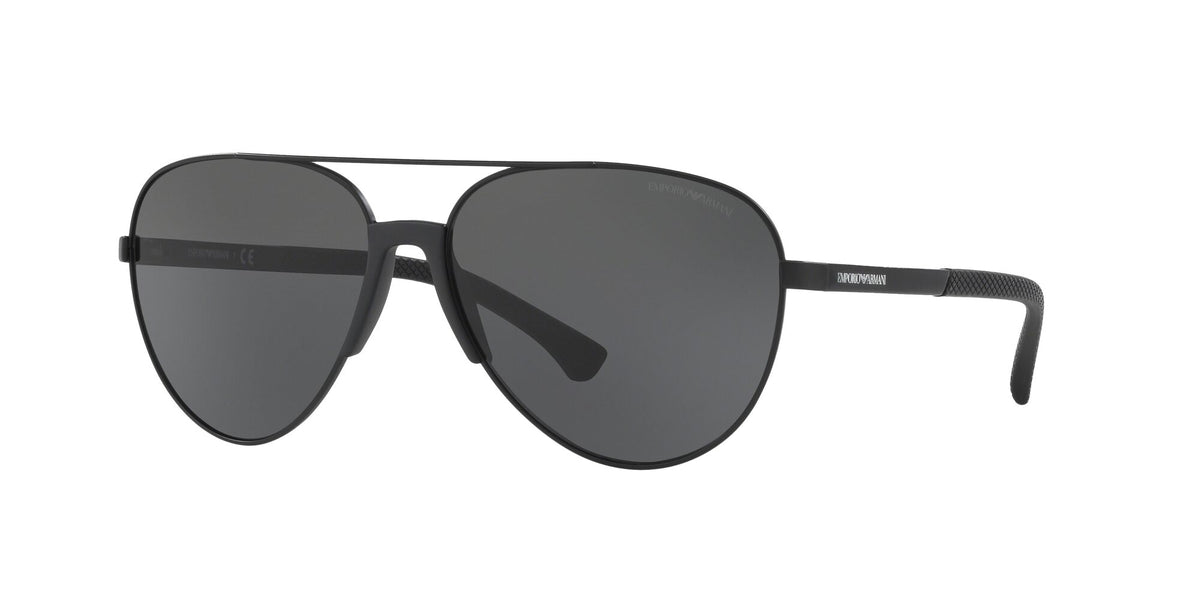 Emporio Armani  0EA2059 320387 61 Matte Black/ Grey 61 / Plastic