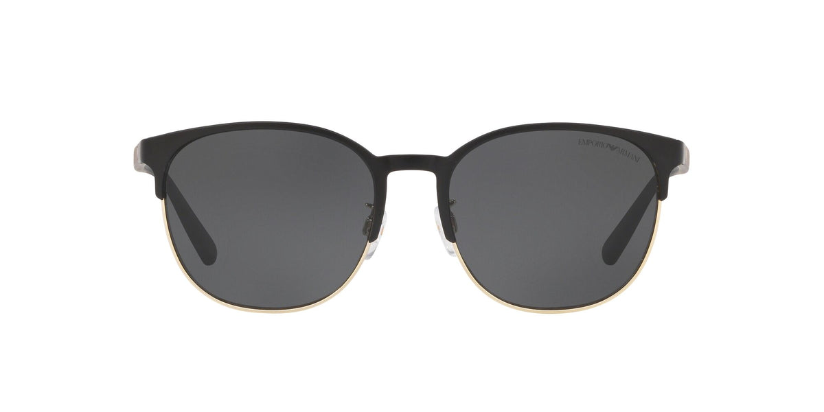 Emporio Armani EA 2083D Matte Black& Pale Gold / Grey 55 / Plastic