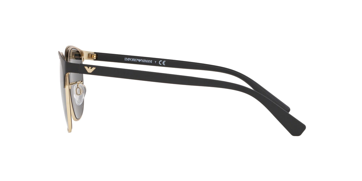 Emporio Armani EA 2083D Matte Black& Pale Gold / Grey 55 / Plastic