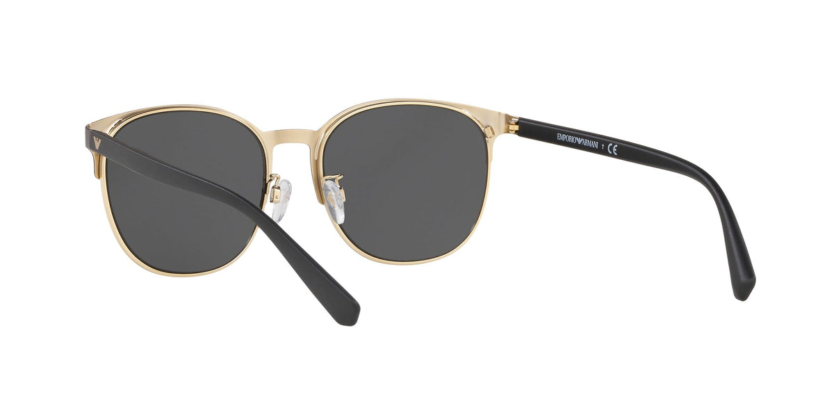 Emporio Armani EA 2083D Matte Black& Pale Gold / Grey 55 / Polycarbonate / Metal / Molded