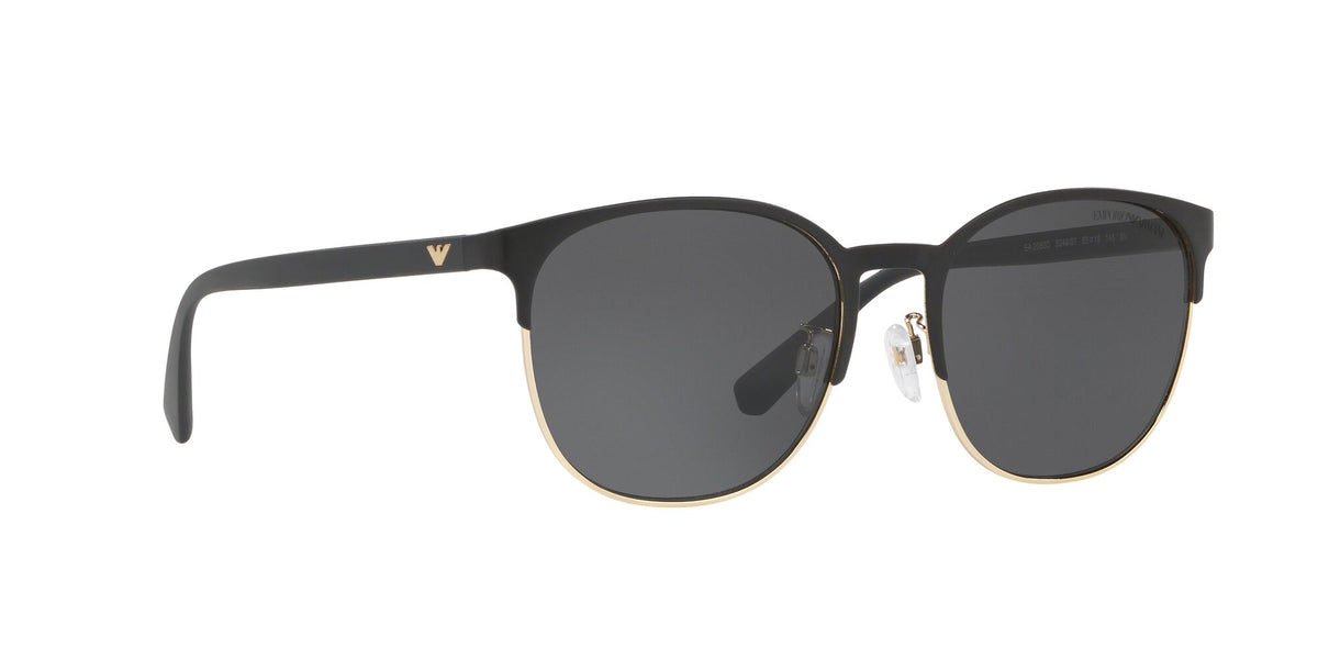 Emporio Armani EA 2083D Matte Black& Pale Gold / Grey 55 / Plastic