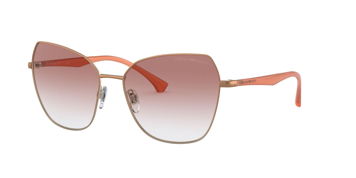 Emporio Armani EA 2095 Matte Bronze & Pale Gold / Gradient Pink 57 / Plastic