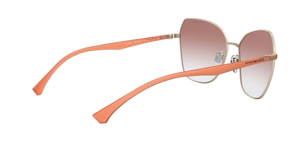 Emporio Armani EA 2095 Matte Bronze & Pale Gold / Gradient Pink 57 / Polyamide / Metal / Molded