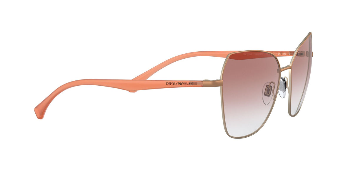 Emporio Armani EA 2095 Matte Bronze & Pale Gold / Gradient Pink 57 / Plastic