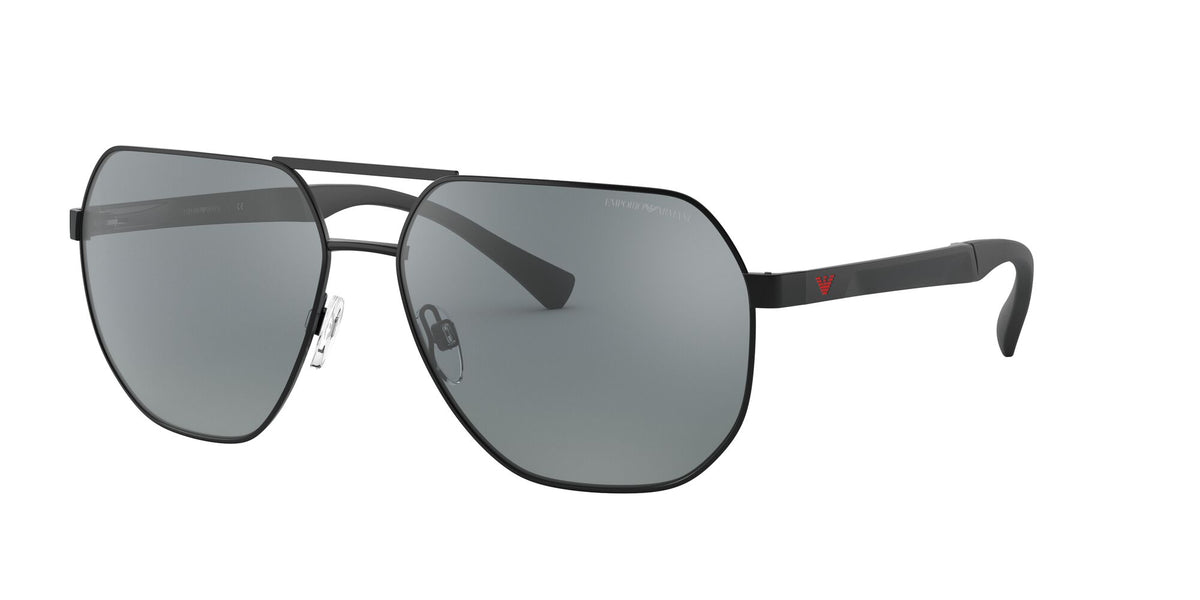 Emporio Armani EA 2099D Shiny Black / Mirror Black 61 / Polycarbonate / Metal / Aluminium