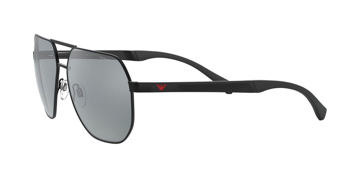 Emporio Armani EA 2099D Shiny Black / Mirror Black 61 / Polycarbonate / Metal / Aluminium