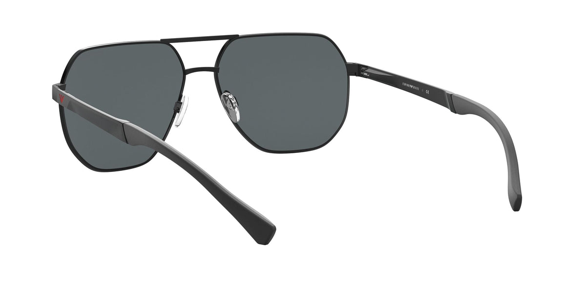 Emporio Armani EA 2099D Shiny Black / Mirror Black 61 / Polycarbonate / Metal / Aluminium
