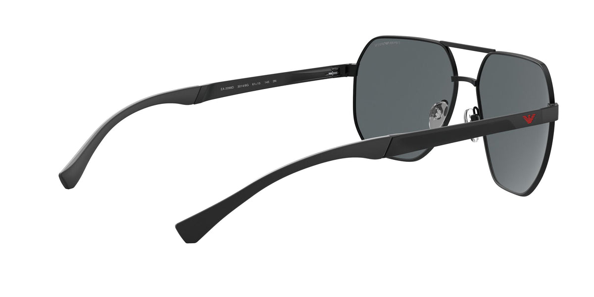 Emporio Armani EA 2099D Shiny Black / Mirror Black 61 / Polycarbonate / Metal / Aluminium