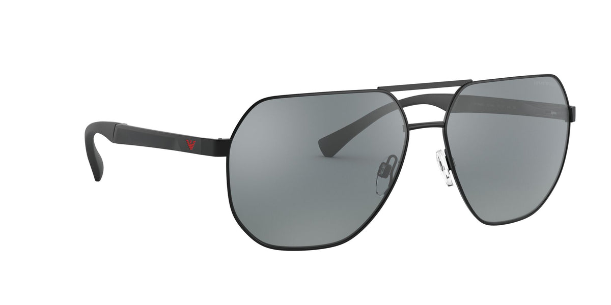 Emporio Armani EA 2099D Shiny Black / Mirror Black 61 / Polycarbonate / Metal / Aluminium