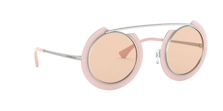 EA 2104 Emporio Armani  Matte Silver & Pink / Light Brown 47 47 / Polyamide / Metal / Metal