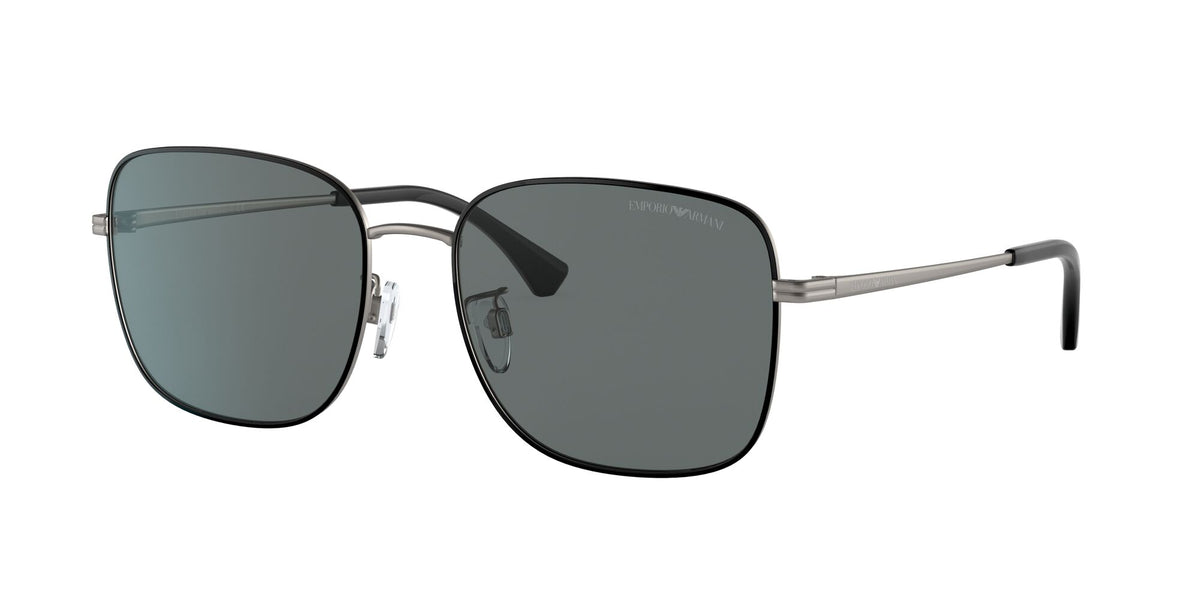 Emporio Armani EA 2117D Matte Gunmetal/Black / Polar Grey 58 / Polycarbonate / Metal / Metal