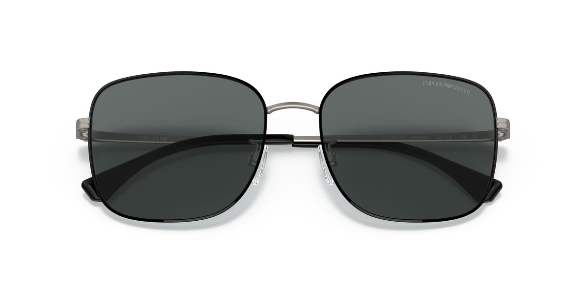 Emporio Armani EA 2117D Matte Gunmetal/Black / Polar Grey 58 / Polycarbonate / Metal / Metal