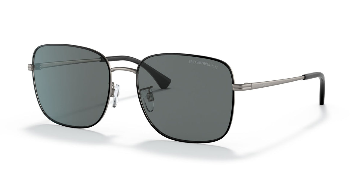 Emporio Armani EA 2117D Matte Gunmetal/Black / Polar Grey 58 / Polycarbonate / Metal / Metal