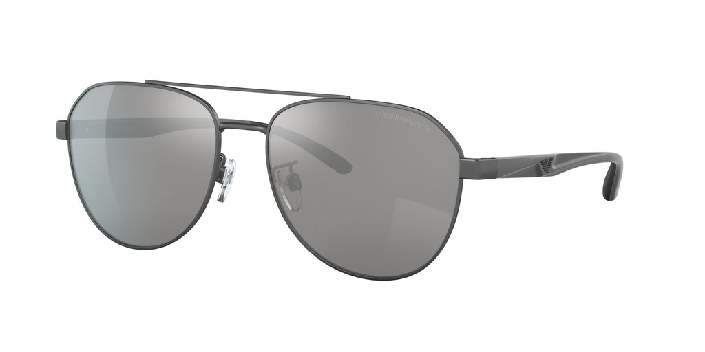 Emporio Armani  0EA2129D 3003Z3 59 Matte Gunmetal/ Polar Grey Mirror Silver 59 / Plastic / Plastic
